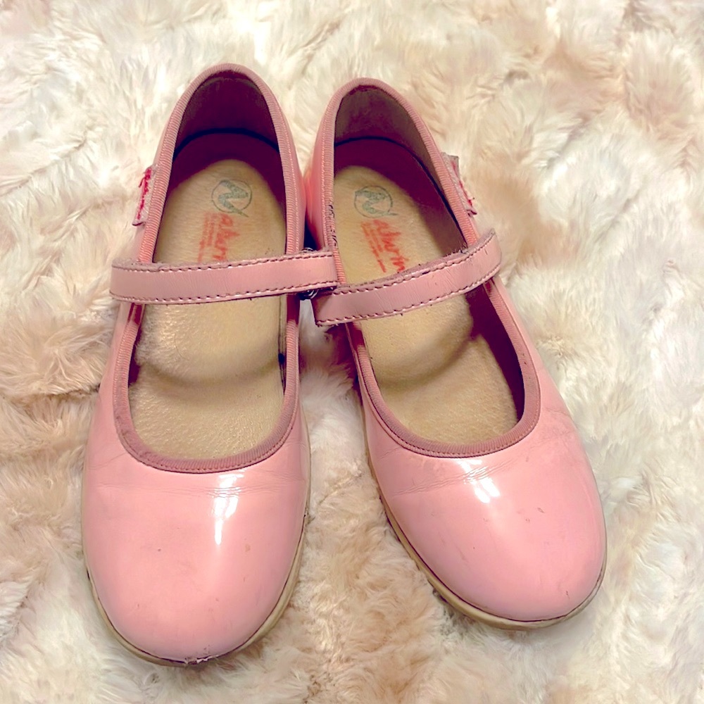 Pink Italian NATURINO PAVIA Mary Janes girls shoes size 32/US size 1